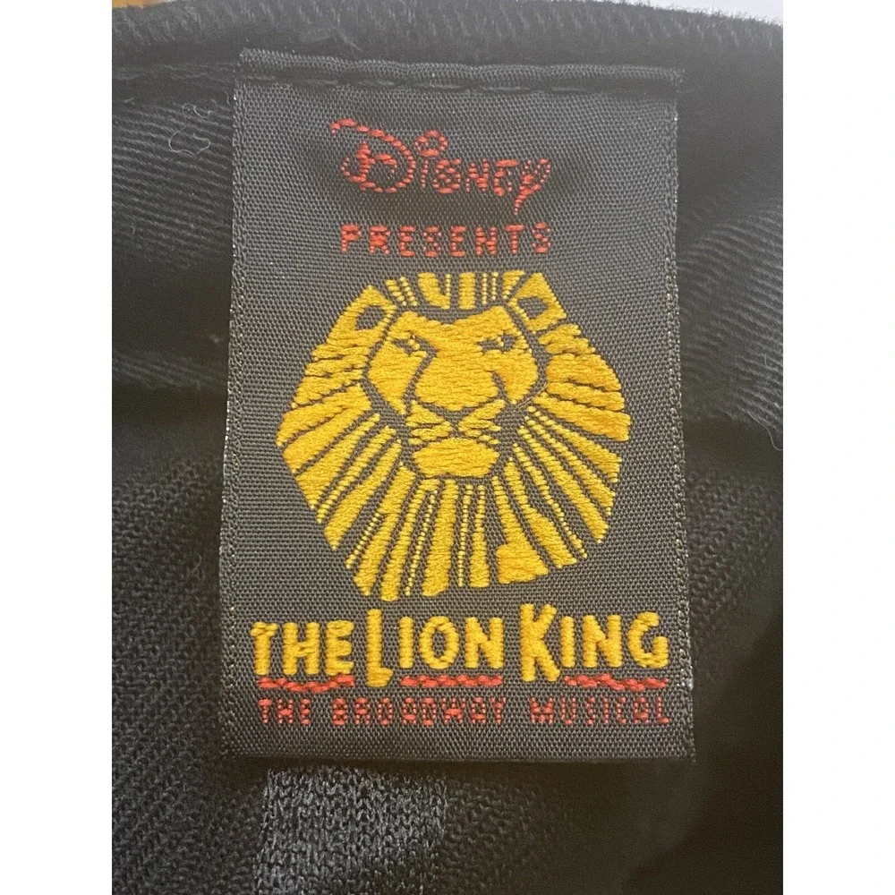 Disney The Lion King Broadway Musical VIP Baseball Cap Hat Black Gold Red Logo